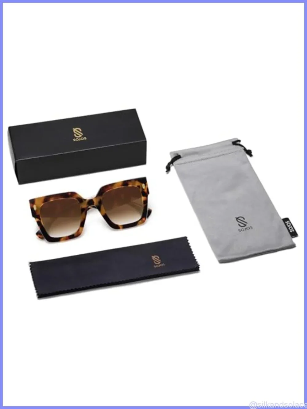 Oversized Square UV400 Sunglasses Full Frame Fashion Shades